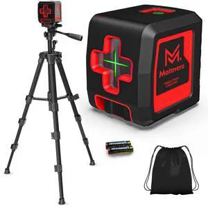 Self Leveling Laser Level 100ft, Green Cross Line with Tripod, 4 Brightness Modes & Pulse Function, Manual & Self-Leveling Modes, IP54 Waterproof for Picture Hanging, Tile, DIY Construction Self Leveling Laser Level 100ft, Green Cross Line with Tripod, 4 Brightness Modes & Pulse Function, Manual & Self-Leveling Modes, IP54 Waterproof for Picture Hanging, Tile, DIY Construction