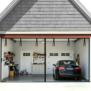 Garage Door Screen 16x7FT, Magnetic Screen Door with Retractable Fiberglass Mesh and Heavy Duty Weighted Bottom, Easy Assembly&Pass, Hands Free w/ 40 Magnets for 2 Car Garage/Patio/Small Shop Garage Door Screen 16x7FT, Magnetic Screen Door with Retractable Fiberglass Mesh and Heavy Duty Weighted Bottom, Easy Assembly&Pass, Hands Free w/ 40 Magnets for 2 Car Garage/Patio/Small Shop