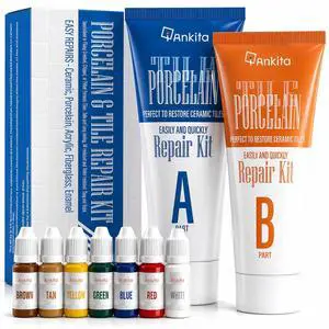 Tile Repair Kit (Color Match), Ceramic & Porcelain Epoxy Putty for Floor | For Chips, Cracks, Holes, Scratches on Porcelain & Ceramic Wall/Floor Tile, Super Bond Ceramic Tile Paste Filler Tile Repair Kit (Color Match), Ceramic & Porcelain Epoxy Putty for Floor | For Chips, Cracks, Holes, Scratches on Porcelain & Ceramic Wall/Floor Tile, Super Bond Ceramic Tile Paste Filler