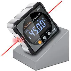 Digital Angle Finder & Gauge, Magnetic Dual Laser Inclinometer | 4-Side Strong Magnetic Protractor, Electronic Laser, Digital Level Cube, Table Saw Miter, Woodworking Measuring Tool, Hanging Digital Angle Finder & Gauge, Magnetic Dual Laser Inclinometer | 4-Side Strong Magnetic Protractor, Electronic Laser, Digital Level Cube, Table Saw Miter, Woodworking Measuring Tool, Hanging