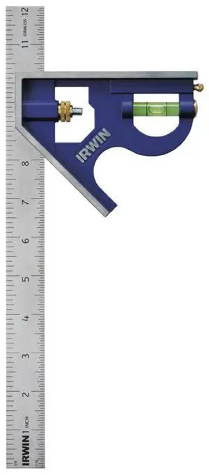 Combination Square, 12, 45-90 Degree Marking, Stainless Steel (1794469) Combination Square, 12, 45-90 Degree Marking, Stainless Steel (1794469)