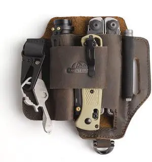 Leather Multitool Sheath,EDC Belt Organizer for Work and Daily Use,Leatherman Sheath,EDC Pocket Organizer for Flashlight and Multitool,Gifts for Men for Multitool,Darkbrown Leather Multitool Sheath,EDC Belt Organizer for Work and Daily Use,Leatherman Sheath,EDC Pocket Organizer for Flashlight and Multitool,Gifts for Men for Multitool,Darkbrown