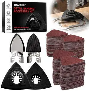 Oscillating Tool Sanding Pad Kit, 106Pcs Multi Tool Sanding Pads with 2 Triangle Sanding Pads, 2 Finger Sanding Pads, 100 Sandpaper Sheets, 60-240 Grit for Wood Metal Plaster Grinding Polishing Oscillating Tool Sanding Pad Kit, 106Pcs Multi Tool Sanding Pads with 2 Triangle Sanding Pads, 2 Finger Sanding Pads, 100 Sandpaper Sheets, 60-240 Grit for Wood Metal Plaster Grinding Polishing