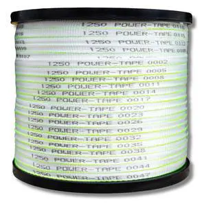 Pull Tape Power-Tape | Made in USA | 100% Polyester | Cable Wire Pulling Webbing, Flat Rope |1250 lb (1/2 inch) x 500 feet Pull Tape Power-Tape | Made in USA | 100% Polyester | Cable Wire Pulling Webbing, Flat Rope |1250 lb (1/2 inch) x 500 feet