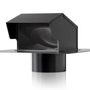 Roof Vent Cap - Roof Vents 4 Inch Galvanized Steel Bathroom 4 Roof Exhaust Vent for Ventilation System-with Damper, Black Roof Vent Cap - Roof Vents 4 Inch Galvanized Steel Bathroom 4 Roof Exhaust Vent for Ventilation System-with Damper, Black