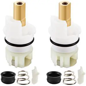 RP25513 Faucet Stem Replacement for Delta 2 Handle Faucet Cartridge, 2 Pack | Compatible with Delta Two Handle Faucet Repair Kit, RP24096 Cartridge, RP4993 Seats and Springs, RP24097 1/4 Turn Stop RP25513 Faucet Stem Replacement for Delta 2 Handle Faucet Cartridge, 2 Pack | Compatible with Delta Two Handle Faucet Repair Kit, RP24096 Cartridge, RP4993 Seats and Springs, RP24097 1/4 Turn Stop