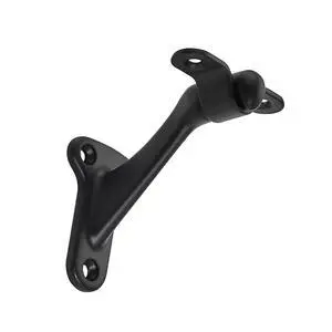 6 Pack 3 Inch Matte Black Hand Rail Bracket Heavy Duty Hardware for Stairways, Home or Office Stair Support Handrail Brackets 6 Pack 3 Inch Matte Black Hand Rail Bracket Heavy Duty Hardware for Stairways, Home or Office Stair Support Handrail Brackets