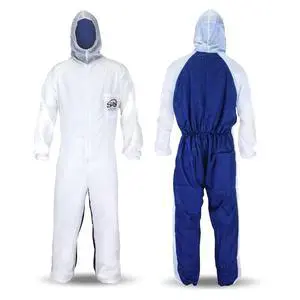 Safety 6938 Moon suit Nylon Cotton Coverall, Large, White Safety 6938 Moon suit Nylon Cotton Coverall, Large, White