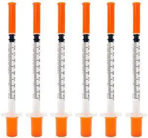 1 ML Syringes with Needle, Pack of 30 1 ML Syringes with Needle, Pack of 30