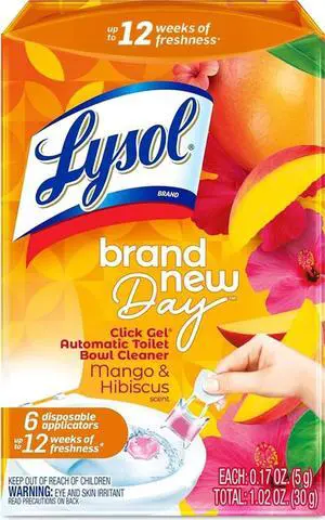 Automatic Toilet Cleaning Gel (Stamp-style), Toilet Cleaning Gel Stamp, Toilet Freshener, Bathroom Essential, Fresh Mango & Hibiscus Scent, 6-Pack (1 Box) Automatic Toilet Cleaning Gel (Stamp-style), Toilet Cleaning Gel Stamp, Toilet Freshener, Bathroom Essential, Fresh Mango & Hibiscus Scent, 6-Pack (1 Box)