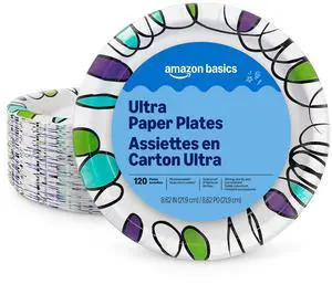 Disposable Paper Plate Series, 8.62-inch, 120-Count (Packaging May Vary) Disposable Paper Plate Series, 8.62-inch, 120-Count (Packaging May Vary)