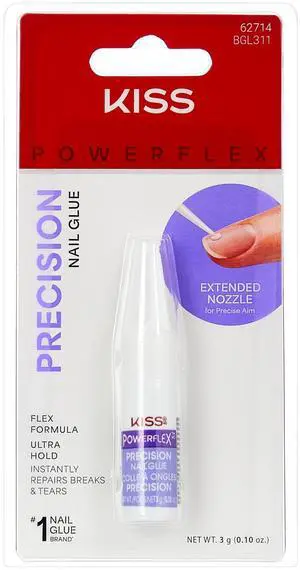 Precision Nail Glue (suitable for press-on nails, manicure kits, nail tips, and nail wraps), 0.10 oz. Features ultra-strong adhesion and a quick-drying formula; instantly repairs nail cracks, splits, Precision Nail Glue (suitable for press-on nails, manicure kits, nail tips, and nail wraps), 0.10 oz. Features ultra-strong adhesion and a quick-drying formula; instantly repairs nail cracks, splits,