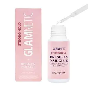 Super Strong BrushOn Nail Glue, Brush Tip Applicator for Press On & Fake Nails, MessFree TravelFriendly Vegan Formula, Durable LongLasting Hold, 0.24 fl oz Super Strong BrushOn Nail Glue, Brush Tip Applicator for Press On & Fake Nails, MessFree TravelFriendly Vegan Formula, Durable LongLasting Hold, 0.24 fl oz