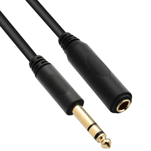 1/4" TRS Extension Cable, 1/4" Headphone Cord Extender, 6 FT 6.35mm Stereo Audio Extension Cord for Headphones, Guitar, Amp, Speaker, Gold-Plated 1/4 TRS Jack Extender Lead 1/4" TRS Extension Cable, 1/4" Headphone Cord Extender, 6 FT 6.35mm Stereo Audio Extension Cord for Headphones, Guitar, Amp, Speaker, Gold-Plated 1/4 TRS Jack Extender Lead