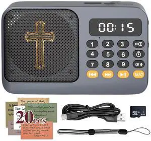 KJV Audio Bible Player, King James Version Electronic Bible, New and Old Testament Talking Audio Bibles for Seniors, Christian Gift for Mother Father Grandma(Black) KJV Audio Bible Player, King James Version Electronic Bible, New and Old Testament Talking Audio Bibles for Seniors, Christian Gift for Mother Father Grandma(Black)