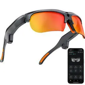 Sport AI Smart Sunglasses with 13MP POV Camera | 32MP Photos, 1080P Video, AI Voice Assistant, Real-Time Translation, Open Ear Audio, Polarized Sunglasses for Cycling Sport AI Smart Sunglasses with 13MP POV Camera | 32MP Photos, 1080P Video, AI Voice Assistant, Real-Time Translation, Open Ear Audio, Polarized Sunglasses for Cycling