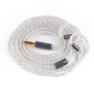IcyMoon 4.4mm Balanced 0.78mm 2Pin HiFi IEM Upgrade Cable 16-strand OCC silver plated OFC wire, balanced lossless audio, compatible with 0.78mm 2Pin IEM & 4.4mm players IcyMoon 4.4mm Balanced 0.78mm 2Pin HiFi IEM Upgrade Cable 16-strand OCC silver plated OFC wire, balanced lossless audio, compatible with 0.78mm 2Pin IEM & 4.4mm players