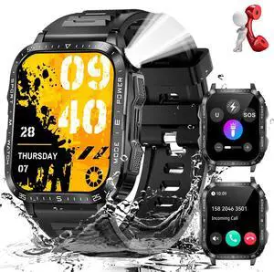 Military Smart Watch for Men with LED Flashlight 2.0 Tactical Smartwatch | Big Screen Tactical Smartwatch 430mAh Big Battery Fitness Tracker with Heart Rate Sleep Monitor for iPhone Android Military Smart Watch for Men with LED Flashlight 2.0 Tactical Smartwatch | Big Screen Tactical Smartwatch 430mAh Big Battery Fitness Tracker with Heart Rate Sleep Monitor for iPhone Android