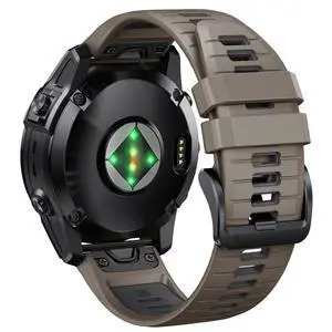 Fenix 7X Pro/6X Pro Band for Fenix 6X Strap Fenix 7X Band 26mm Width Fenix 5X Plus Wristband for Descent Mk2i/tactix Delta/tactix 7 Pro/tactix 7 AMOLED Soft Silicone Watch(Brown Dark-Gray) Fenix 7X Pro/6X Pro Band for Fenix 6X Strap Fenix 7X Band 26mm Width Fenix 5X Plus Wristband for Descent Mk2i/tactix Delta/tactix 7 Pro/tactix 7 AMOLED Soft Silicone Watch(Brown Dark-Gray)