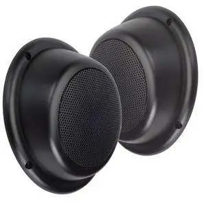 5 Water Resistant Outdoor Wedge Speakers - Full Plastic Encasement with Grills - Pair 5 Water Resistant Outdoor Wedge Speakers - Full Plastic Encasement with Grills - Pair