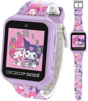 Sanrio My Melody & Kuromi Kids Smartwatch with Touchscreen Features 10 Interactive Faces, Camera for Selfies, Voice Recorder, Step Counter, 26 Games Pink Silicone Strap Kids Interactive Fun Watch Sanrio My Melody & Kuromi Kids Smartwatch with Touchscreen Features 10 Interactive Faces, Camera for Selfies, Voice Recorder, Step Counter, 26 Games Pink Silicone Strap Kids Interactive Fun Watch