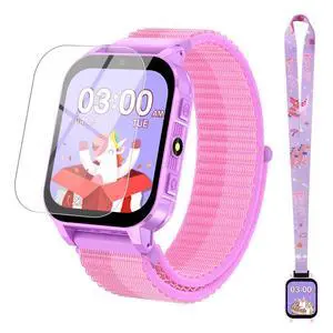 HD Touchscreen Smartwatch for Girls Ages 4-12 - Includes 28 Games, Camera, Music, Pedometer - Fun & Educational Birthday Gift Idea (Purple) HD Touchscreen Smartwatch for Girls Ages 4-12 - Includes 28 Games, Camera, Music, Pedometer - Fun & Educational Birthday Gift Idea (Purple)
