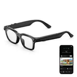 AI Smart Glasses with 8MP Camera, 1080P Video Recording & HD Photos for Men Women, Open-Ear Audio Bluetooth Glasses, Photochromic Lenses, AI Voice Assistant & Translation, Clear Calls & Music AI Smart Glasses with 8MP Camera, 1080P Video Recording & HD Photos for Men Women, Open-Ear Audio Bluetooth Glasses, Photochromic Lenses, AI Voice Assistant & Translation, Clear Calls & Music