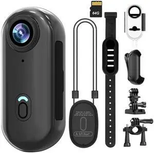 4K WIFI POV Action Body Camera 64GB, Thumb Size Mini Bodycam, Waterproof Magnetic Wearable Hand-free Portable Sports Action Cameras, Snapcam Mount Anywhere for Cycling, Skiing, Swimming, Walking 4K WIFI POV Action Body Camera 64GB, Thumb Size Mini Bodycam, Waterproof Magnetic Wearable Hand-free Portable Sports Action Cameras, Snapcam Mount Anywhere for Cycling, Skiing, Swimming, Walking