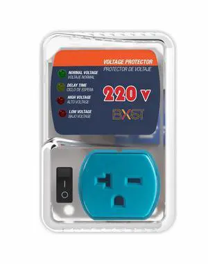 Surge Protector 220V for Refrigerators, Single Outlet Voltage Protector 20A 4400W for Home Major Appliances with 3M Delay, Adjustable UnderVoltage, On/Off Switch140J Surge Protector 220V for Refrigerators, Single Outlet Voltage Protector 20A 4400W for Home Major Appliances with 3M Delay, Adjustable UnderVoltage, On/Off Switch140J
