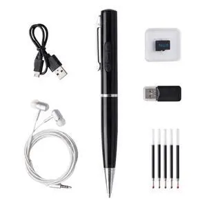 64GB Voice Recorder Pen, One-Touch Recording & MP3 Player, HD Noise Reduction, Playback While Writing, Ideal for Business Meetings, Interviews, Students 64GB Voice Recorder Pen, One-Touch Recording & MP3 Player, HD Noise Reduction, Playback While Writing, Ideal for Business Meetings, Interviews, Students