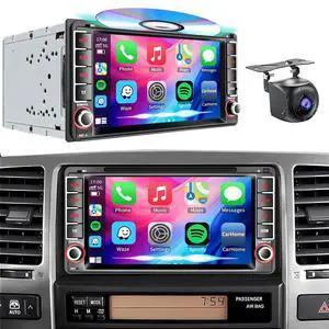 Plug&Play CD/DVD Player Car Radio for Toyota 4Runner 2003-2009, for Tundra 2003-2006, for Sequoia 2003-2007, 7 Inch IPS 1280 * 720 Touch Screen for CarPlay & Android Auto&Mirror Link,BT,AM/FM,SWC Plug&Play CD/DVD Player Car Radio for Toyota 4Runner 2003-2009, for Tundra 2003-2006, for Sequoia 2003-2007, 7 Inch IPS 1280 * 720 Touch Screen for CarPlay & Android Auto&Mirror Link,BT,AM/FM,SWC