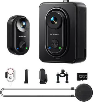 K70 4K Mini Body Camera with 64GB Card POV Action Camera Portable Thumb Wearable Sport Camera WiFi EIS 30M Waterproof Underwater Hands-Free Cam with Magnetic Mount for Vlogging Motorcycling K70 4K Mini Body Camera with 64GB Card POV Action Camera Portable Thumb Wearable Sport Camera WiFi EIS 30M Waterproof Underwater Hands-Free Cam with Magnetic Mount for Vlogging Motorcycling
