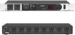 Professional 1U Rack Mount PDU Power Strip 10 Outlets with Type-c and USB charg, 100-240V/15A Surge Protector Power Supply for for Network Server Racks, Audio Equipment, 6ft Power Cord Professional 1U Rack Mount PDU Power Strip 10 Outlets with Type-c and USB charg, 100-240V/15A Surge Protector Power Supply for for Network Server Racks, Audio Equipment, 6ft Power Cord
