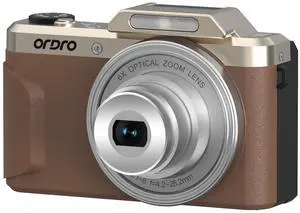 D27 Digital Camera | 6X Optical Zoom | 4K 1080P Full HD Video | Retro Vintage Design | Compact Point and Shoot Small Camera for Travel, Vlogging, Brown D27 Digital Camera | 6X Optical Zoom | 4K 1080P Full HD Video | Retro Vintage Design | Compact Point and Shoot Small Camera for Travel, Vlogging, Brown
