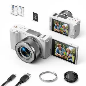 5K 72MP Digital Camera for Photography with 6X Optical Zoom, Upgraded Autofocus Vlogging Camera for YouTube with Flip Screen, 64GB Card, Anti-Shake, 2 Batteries, Compact Point and Shoot Digital Camera 5K 72MP Digital Camera for Photography with 6X Optical Zoom, Upgraded Autofocus Vlogging Camera for YouTube with Flip Screen, 64GB Card, Anti-Shake, 2 Batteries, Compact Point and Shoot Digital Camera