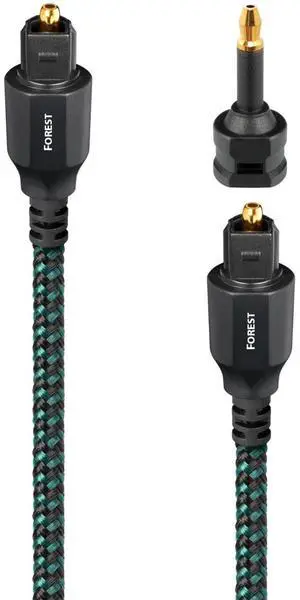 Forest Toslink Fiber Optic Digital Audio Cable - 2.46 ft. (.75m) Green Forest Toslink Fiber Optic Digital Audio Cable - 2.46 ft. (.75m) Green