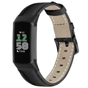 Leather Watch Bands Compatible with Fitbit Charge 6/Charge 5,Genuine Leather Replacement Straps for Charge 6/Charge 5 for Women Men Leather Watch Bands Compatible with Fitbit Charge 6/Charge 5,Genuine Leather Replacement Straps for Charge 6/Charge 5 for Women Men