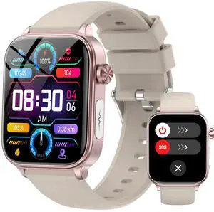 Smart Watch for Women Men(Answer/Dial) 1.96" IPS Smartwatch, 24/7 Heart Rate/Blood Oxygen/Blood Pressure/Sleep Monitor, Blood and Body Composition,100+ Sports Modes Fitness Tracker (champagne gold) Smart Watch for Women Men(Answer/Dial) 1.96" IPS Smartwatch, 24/7 Heart Rate/Blood Oxygen/Blood Pressure/Sleep Monitor, Blood and Body Composition,100+ Sports Modes Fitness Tracker (champagne gold)