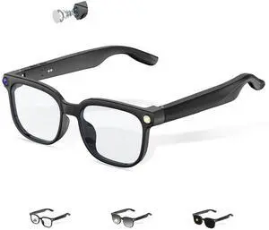 AI Smart Glasses, Bluetooth Glasses for Men, Women,8MP Camera, Real-time ChatGPT, AI Photo Recognition and Translation,Photochromic Transition Lenses, WiFi Transfer, for Life, Work and Travel AI Smart Glasses, Bluetooth Glasses for Men, Women,8MP Camera, Real-time ChatGPT, AI Photo Recognition and Translation,Photochromic Transition Lenses, WiFi Transfer, for Life, Work and Travel