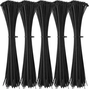 500 Pack Long Zip Ties Heavy Duty, Ultra Exclusive Strong Cable Ties Large Industrial Electrical for Indoor Outdoor Plastic Wraps(Black,18 Inch) 500 Pack Long Zip Ties Heavy Duty, Ultra Exclusive Strong Cable Ties Large Industrial Electrical for Indoor Outdoor Plastic Wraps(Black,18 Inch)