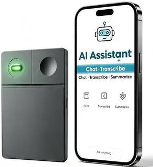 Note Pro AI Voice Recorder with Unlimited GPT Agent (Space Grey) | Auto transcript & summarize, 126 languages, 5-mic bone conduction, 30g ultra-slim, 64GB 55H battery, meetings calls lectures Note Pro AI Voice Recorder with Unlimited GPT Agent (Space Grey) | Auto transcript & summarize, 126 languages, 5-mic bone conduction, 30g ultra-slim, 64GB 55H battery, meetings calls lectures