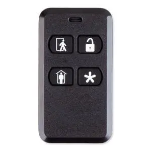 KEY2-345 4-Button Key Ring Remote | 345 MHz Frequency | Wireless Operation | Key Ring Design | Arm Away & Stay Function | Disarm Control | Panic Activation KEY2-345 4-Button Key Ring Remote | 345 MHz Frequency | Wireless Operation | Key Ring Design | Arm Away & Stay Function | Disarm Control | Panic Activation