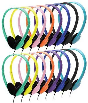 16 Pack Headphones Bulk for Classrooms School Student Wired Headsets On-Ear Class Set Earphones 8 Colors Individually Bagged 16 Pack Headphones Bulk for Classrooms School Student Wired Headsets On-Ear Class Set Earphones 8 Colors Individually Bagged