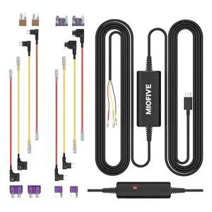 USB Type-C Hardwire Kit for S1 and Mini Series Dash Cameras | Activates 24H parking mode, intelligent low voltage protection, 3.5M/11.5ft car charger power cable, 12V/24V support USB Type-C Hardwire Kit for S1 and Mini Series Dash Cameras | Activates 24H parking mode, intelligent low voltage protection, 3.5M/11.5ft car charger power cable, 12V/24V support
