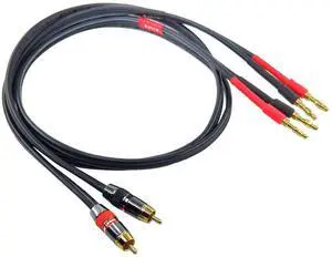 Male RCA to Banana Plug Speaker Cable Banana Plug to RCA Speaker Cable 12AWG Cables,2Pack (3FT) Male RCA to Banana Plug Speaker Cable Banana Plug to RCA Speaker Cable 12AWG Cables,2Pack (3FT)