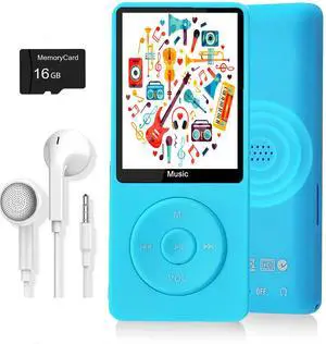 MP3 Player, Music Player with 16GB Micro SD Card, Build-in Speaker/Photo/Video Play/FM Radio/Voice Recorder/E-Book Reader, Supports up to 128GB MP3 Player, Music Player with 16GB Micro SD Card, Build-in Speaker/Photo/Video Play/FM Radio/Voice Recorder/E-Book Reader, Supports up to 128GB