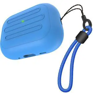 Anti-Lost Case for AirPods Pro 3 one-Piece Design case,Wireless Charging, LED Visible,Lanyard Included. (Blue) Anti-Lost Case for AirPods Pro 3 one-Piece Design case,Wireless Charging, LED Visible,Lanyard Included. (Blue)