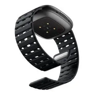 Magnetic Band Compatible with Fitbit Versa 4/3 & Sense 2/Sense | Rugged Silicone Breathable Lightweight Sport Replacement Strap for Men Women,Camping, Gym & Office,Outdoor Sports, Black Magnetic Band Compatible with Fitbit Versa 4/3 & Sense 2/Sense | Rugged Silicone Breathable Lightweight Sport Replacement Strap for Men Women,Camping, Gym & Office,Outdoor Sports, Black