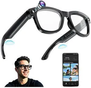 AI Smart Glasses with Camera and Video Recording for Travel & Work | 8MP HD Camera & Video Recording Glasses,146 Languages Real-Time Translation,AI Voice Assistant & Music, Object Recognition AI Smart Glasses with Camera and Video Recording for Travel & Work | 8MP HD Camera & Video Recording Glasses,146 Languages Real-Time Translation,AI Voice Assistant & Music, Object Recognition
