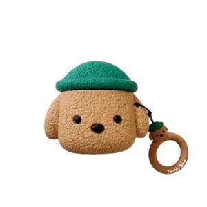 Case Compatible with AirPods 4, Cute Creative Pet Hat Teddy Dog Earphone Case, Puppy Style Soft Silicone Earphone Protection Skin for AirPods4 +Hook -Brown Case Compatible with AirPods 4, Cute Creative Pet Hat Teddy Dog Earphone Case, Puppy Style Soft Silicone Earphone Protection Skin for AirPods4 +Hook -Brown
